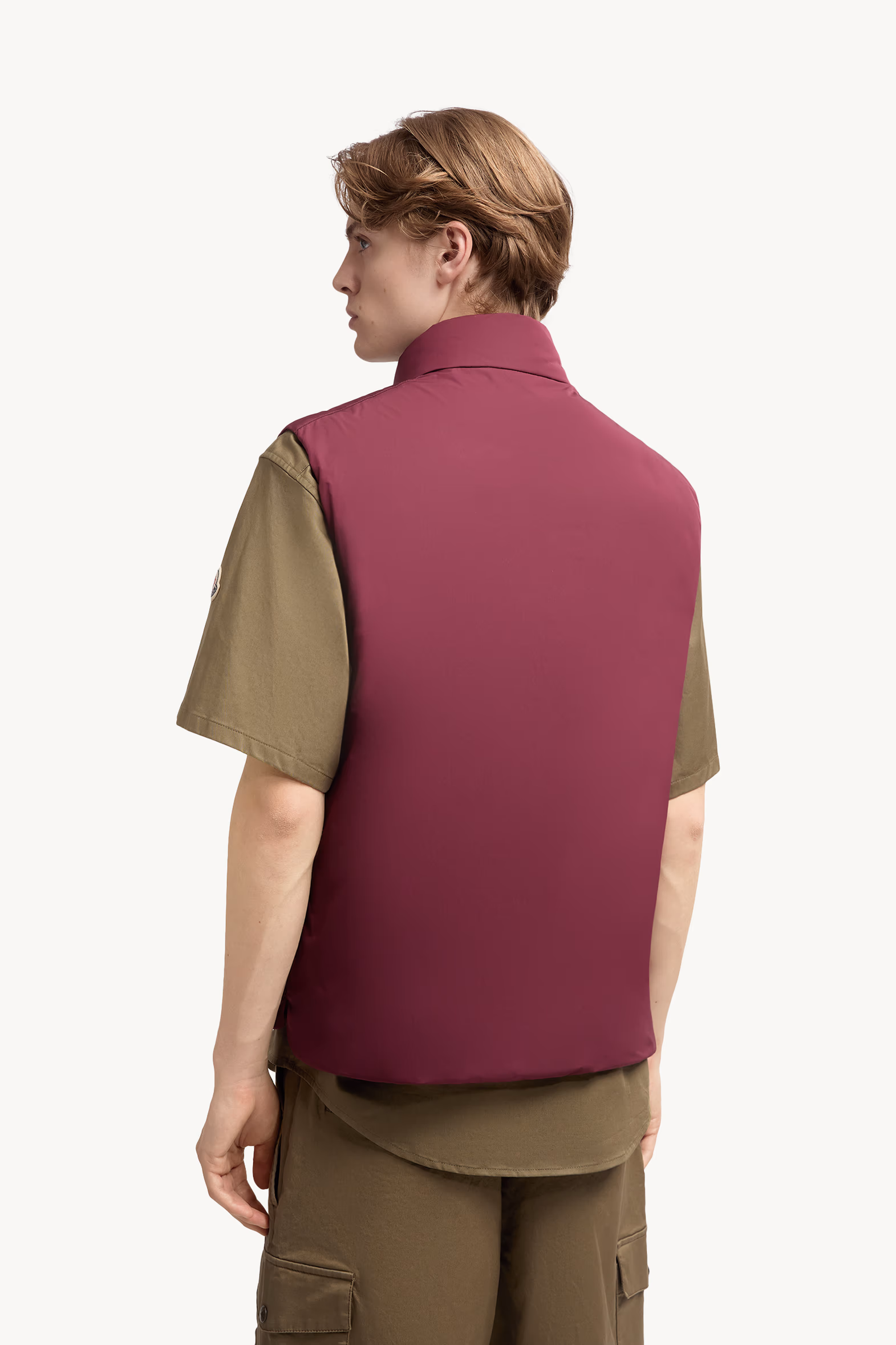 Chaleco plumífero corto Pilat Hombre Burdeos Moncler 5